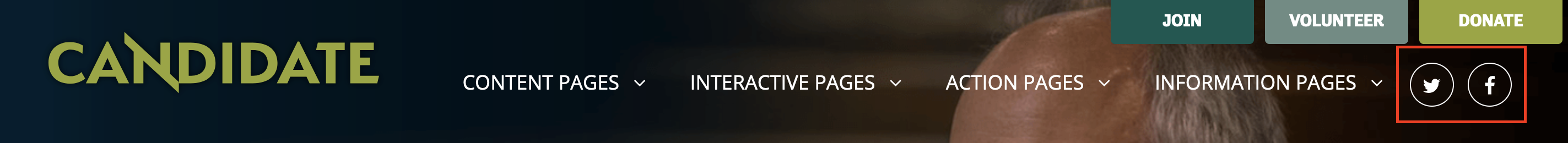 Social media icons preview